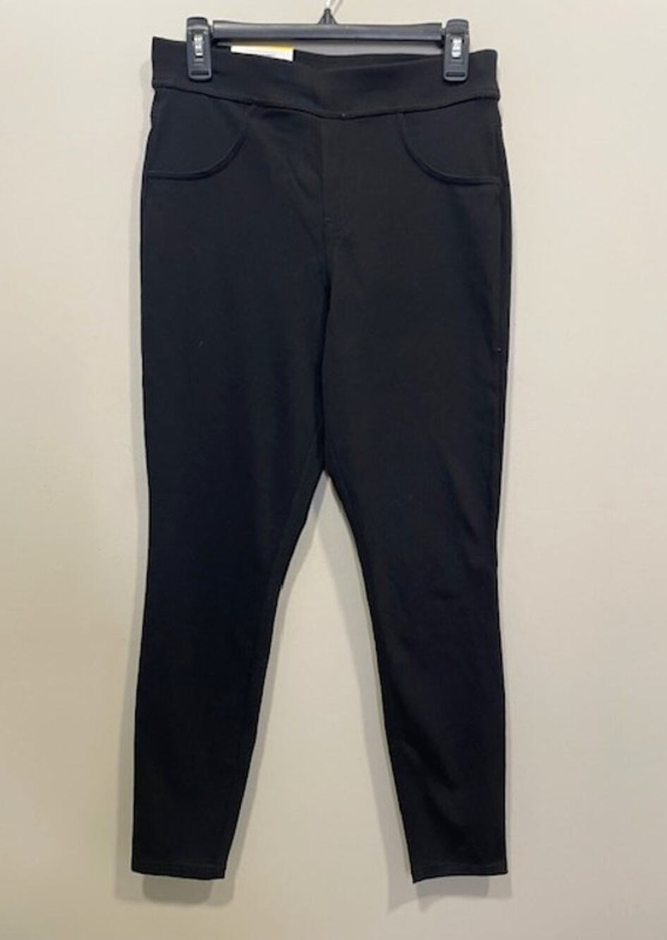 NWT Utopia by Hue Ladies Denim Leggings Skinny Stretch Black Women's Size 8/10